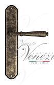Дверная ручка Venezia на планке PL02 мод. Classic (ант. бронза) проходная