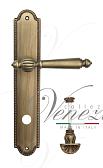 Дверная ручка Venezia на планке PL98 мод. Pellestrina (мат. бронза) сантехническая, по