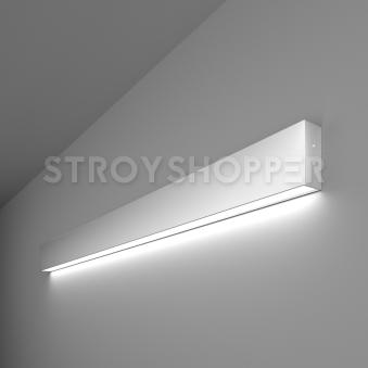 Линейный светодиодный накладной односторонний светильник 103см 20Вт 6500К матовое серебро 101-100-30