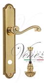 Дверная ручка Venezia на планке PL98 мод. Vivaldi (полир. латунь) сантехническая, пово