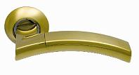 Дверная ручка Archie Sillur мод. 132 S.GOLD/P.GOLD (матовое золото/золото)